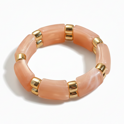 Stretchable Resin Bangle (Pink)