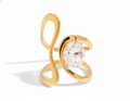 Curvy Stud Ring - Adjustable
