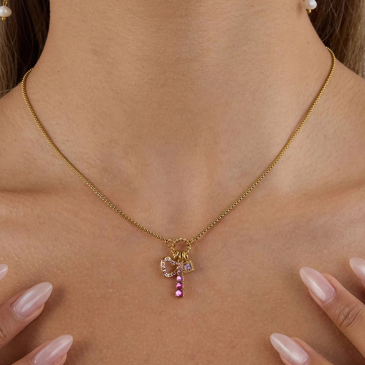 Pink Promise Charm Necklace