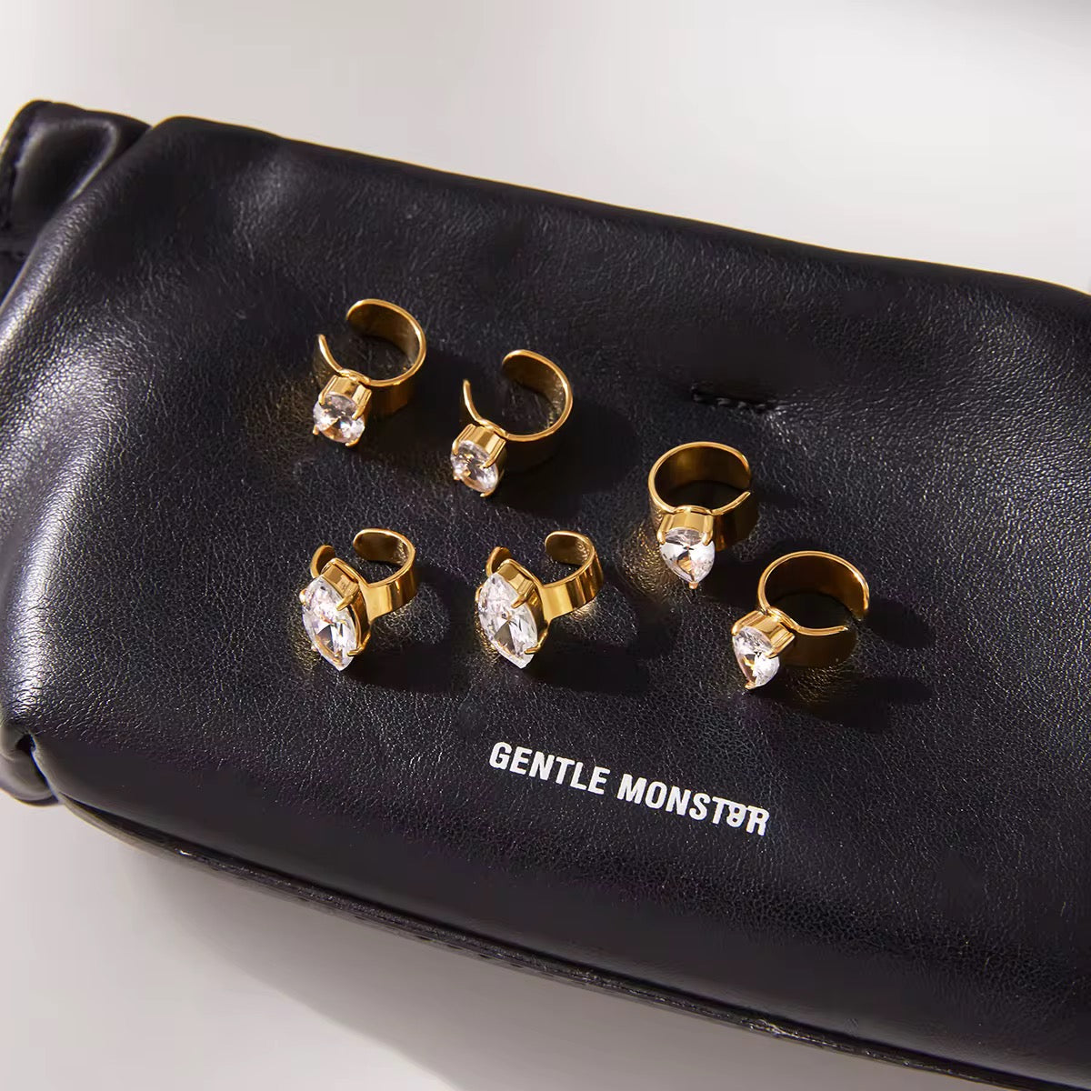 Solitaire Ear Cuff - Pair