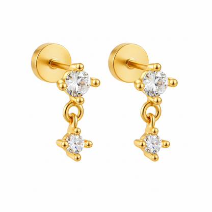 Minimal Stacking Dangler (Flatback Studs - Pair)