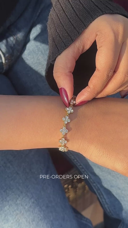 Clover Tennis Bracelet