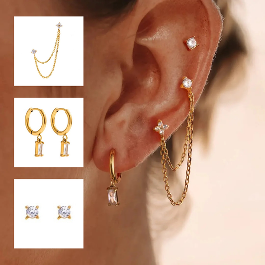 Sarah Stack (2 Pairs + 1 Stud)